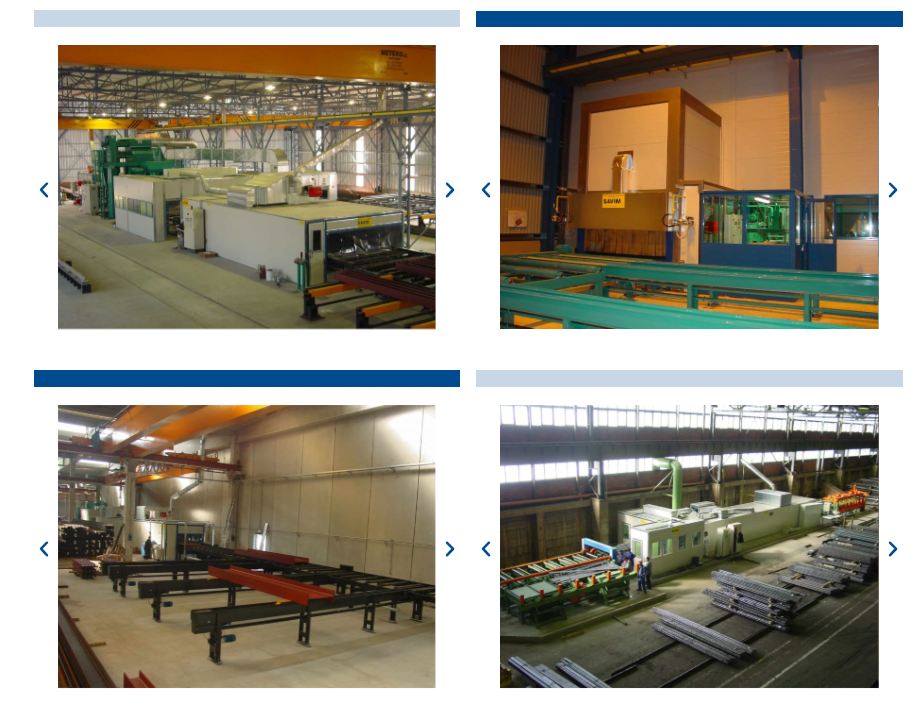 IMPIANTI DI VERNICIATURA AUTOMATICI PER LAMIERE E PROFILI