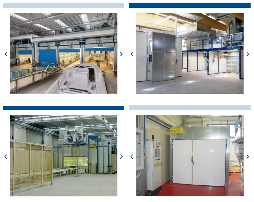 IMPIANTI PER VETRORESINA E MATERIALI COMPOSITI