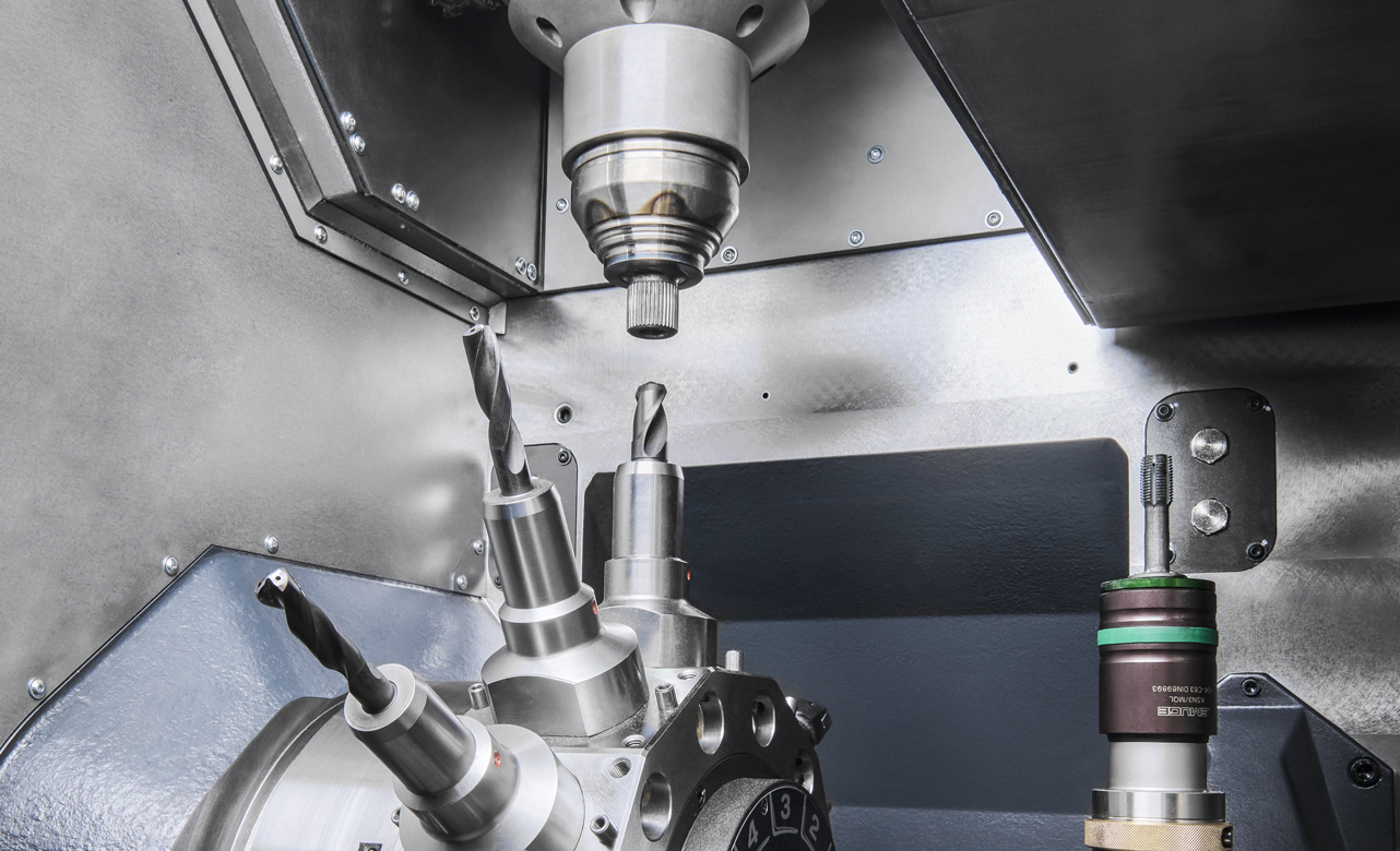 Vertical pick-up lathes