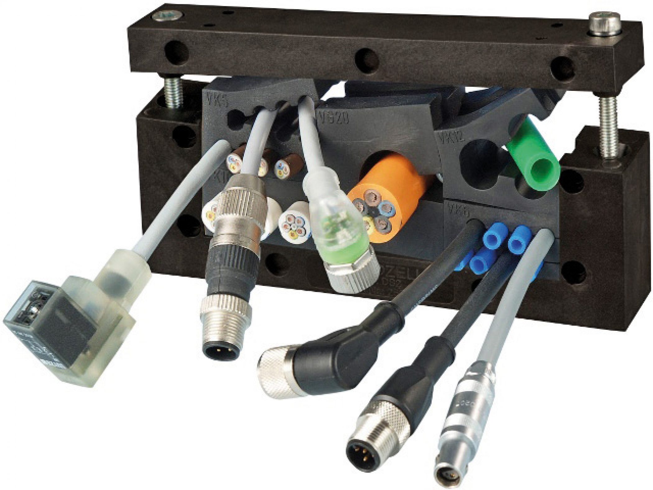 Sistema passacavo modulare per applicazioni gravose