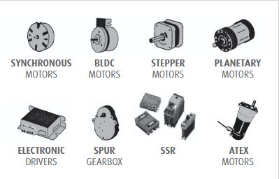 SYNCRONOMOTORS, BLDC, STEPPER MOTORS, PLANETARY, ATEX MOTORS