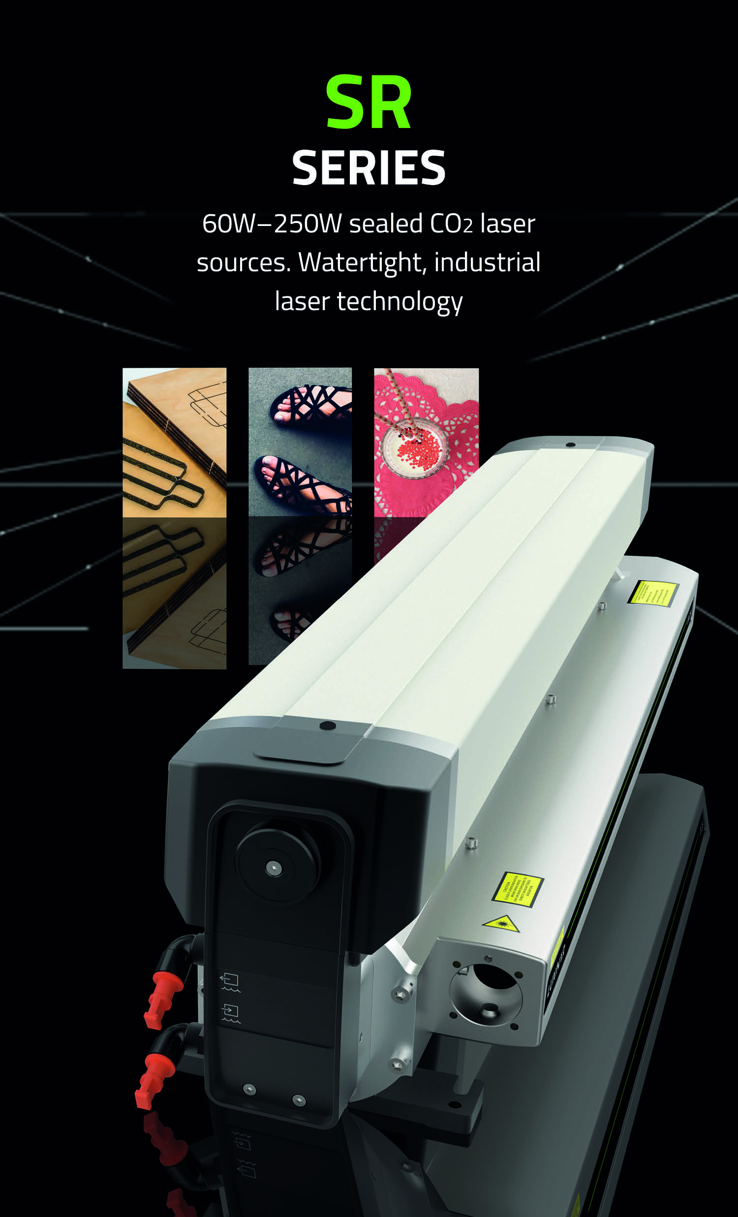 SR series of sealed CO2 laser sources from Luxinar