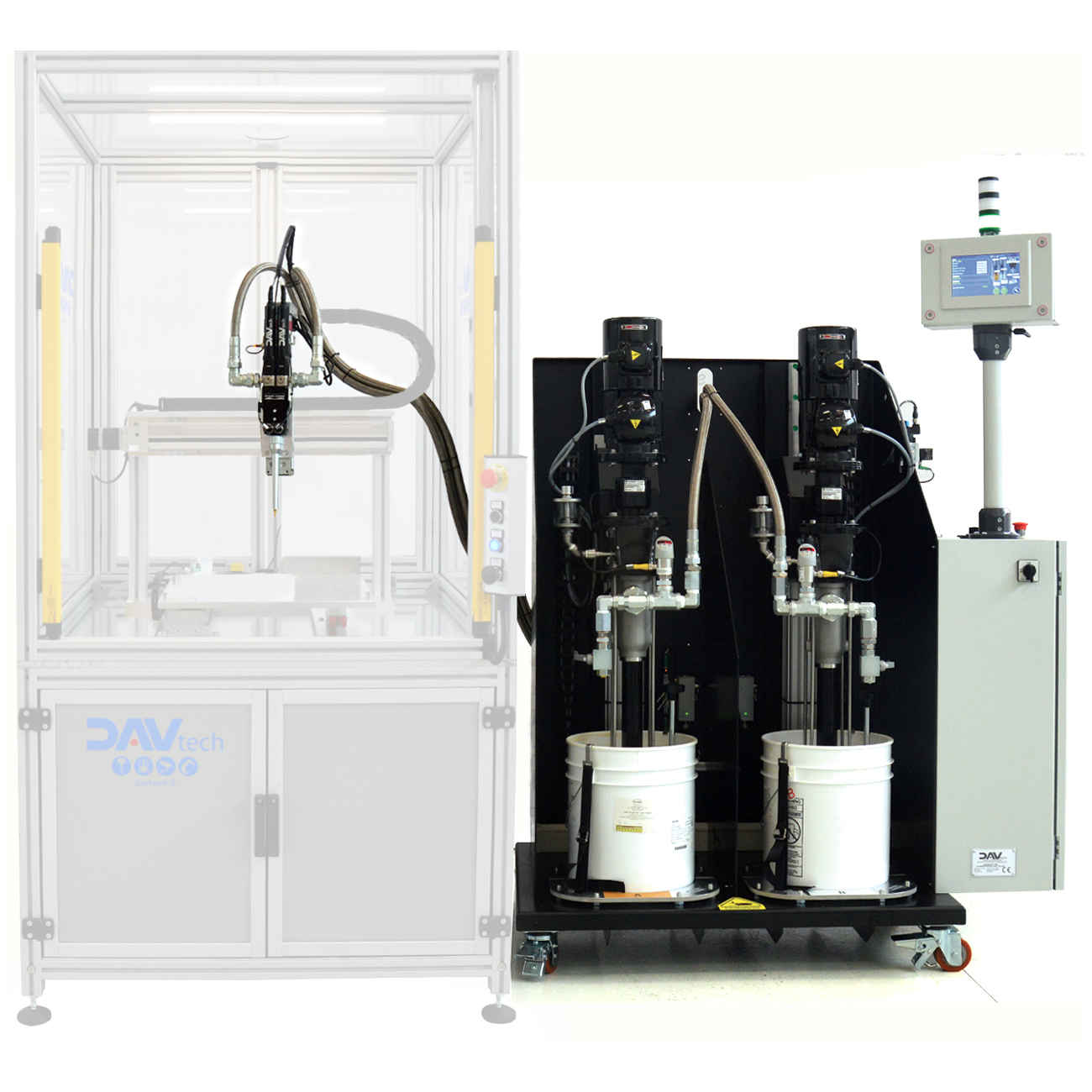 Sistema per dispensazione volumetrica paste termo-conduttive e gap-filler