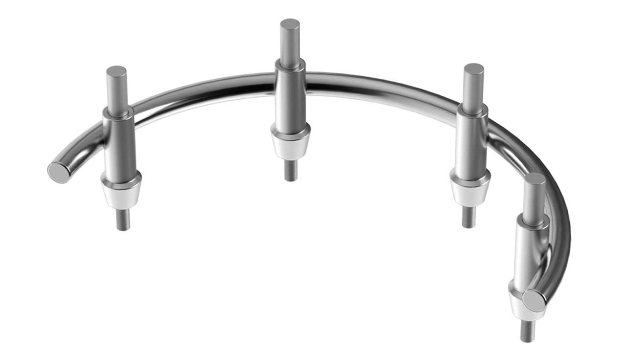 Moncone saldato con barra