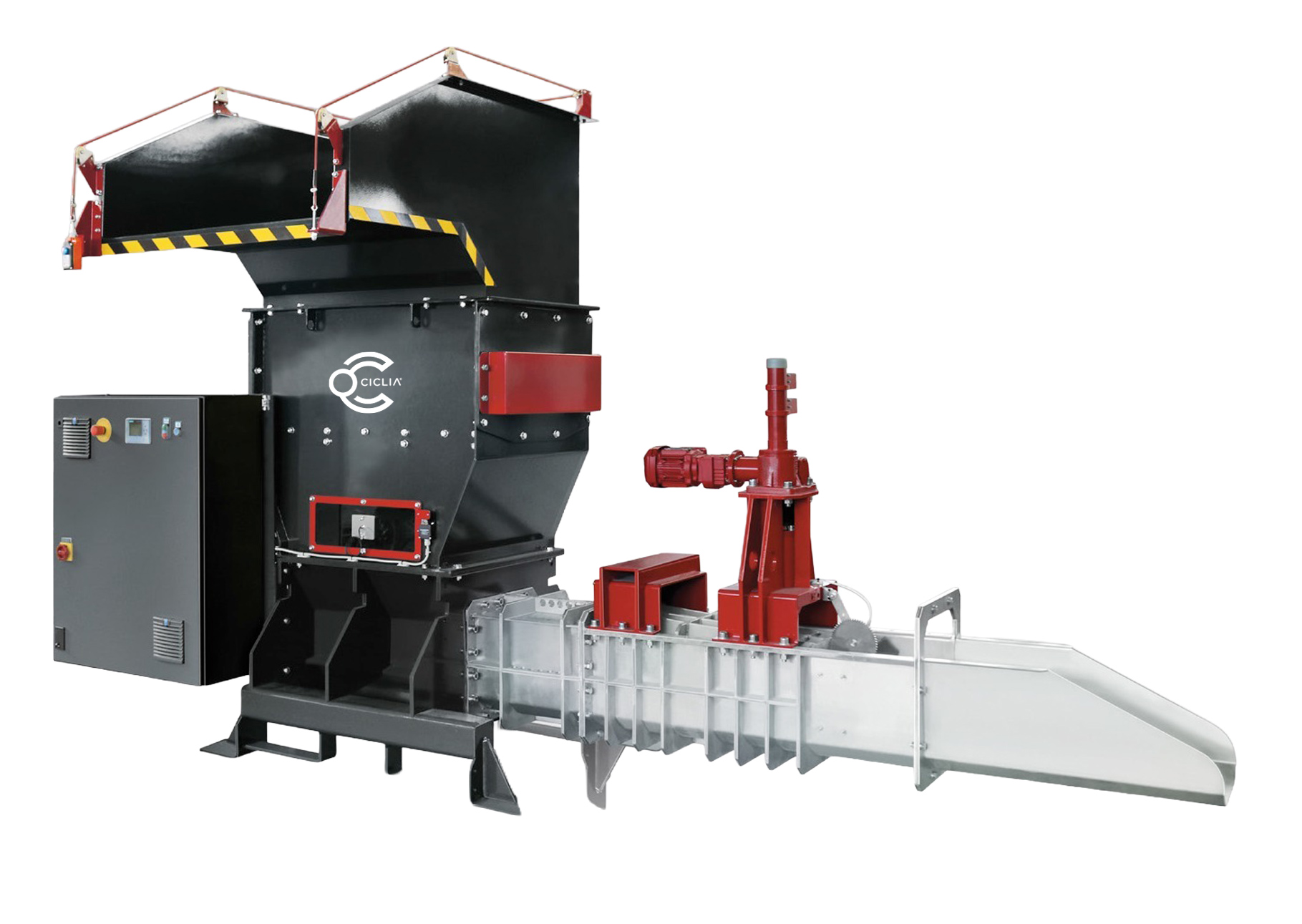 Pressa compattatrice per polistirolo