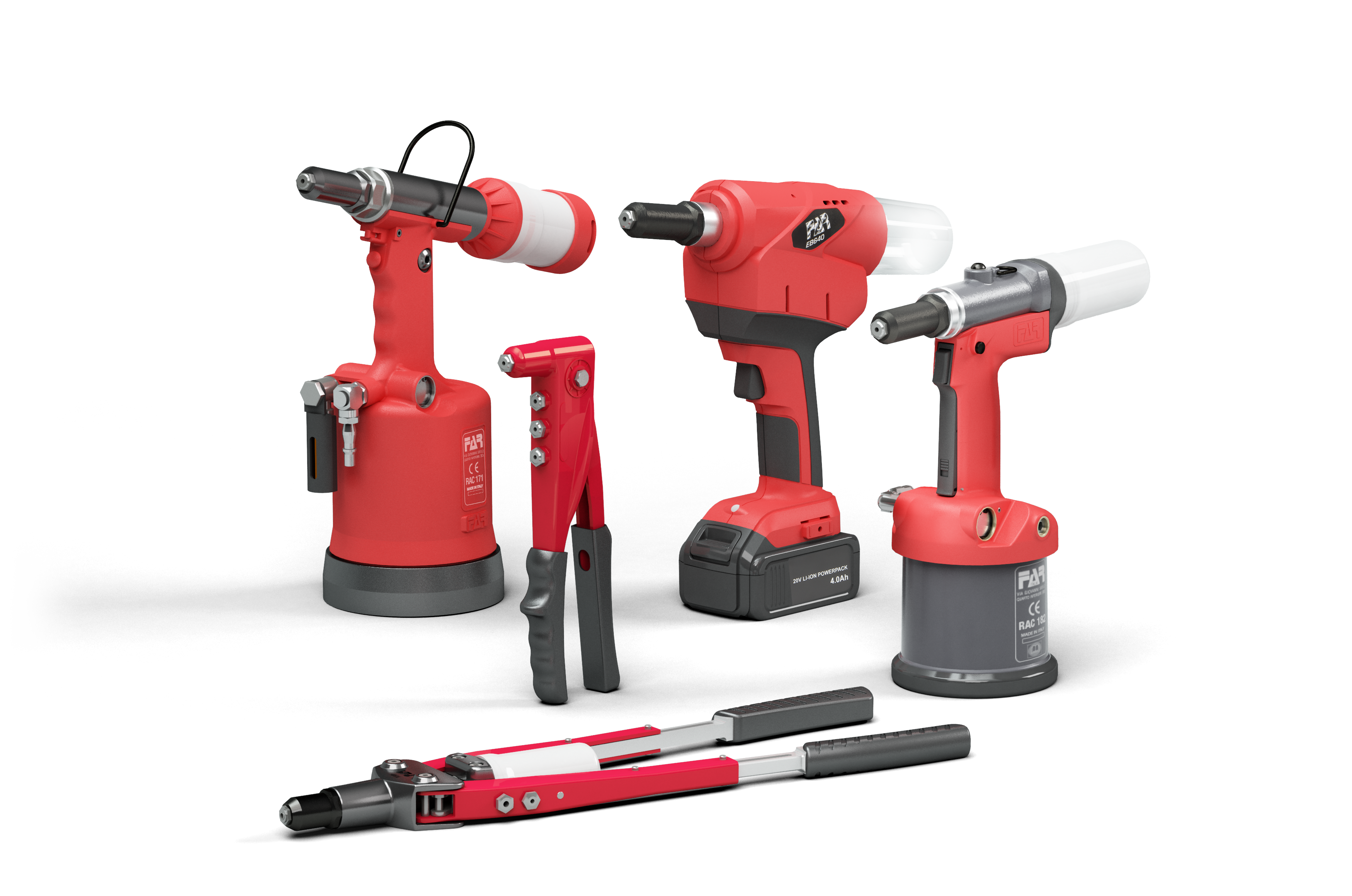 Rivettatrici per rivetti a strappo