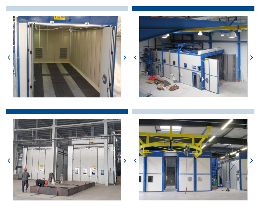 CABINE DI GRANIGLIATURA E SABBIATURA