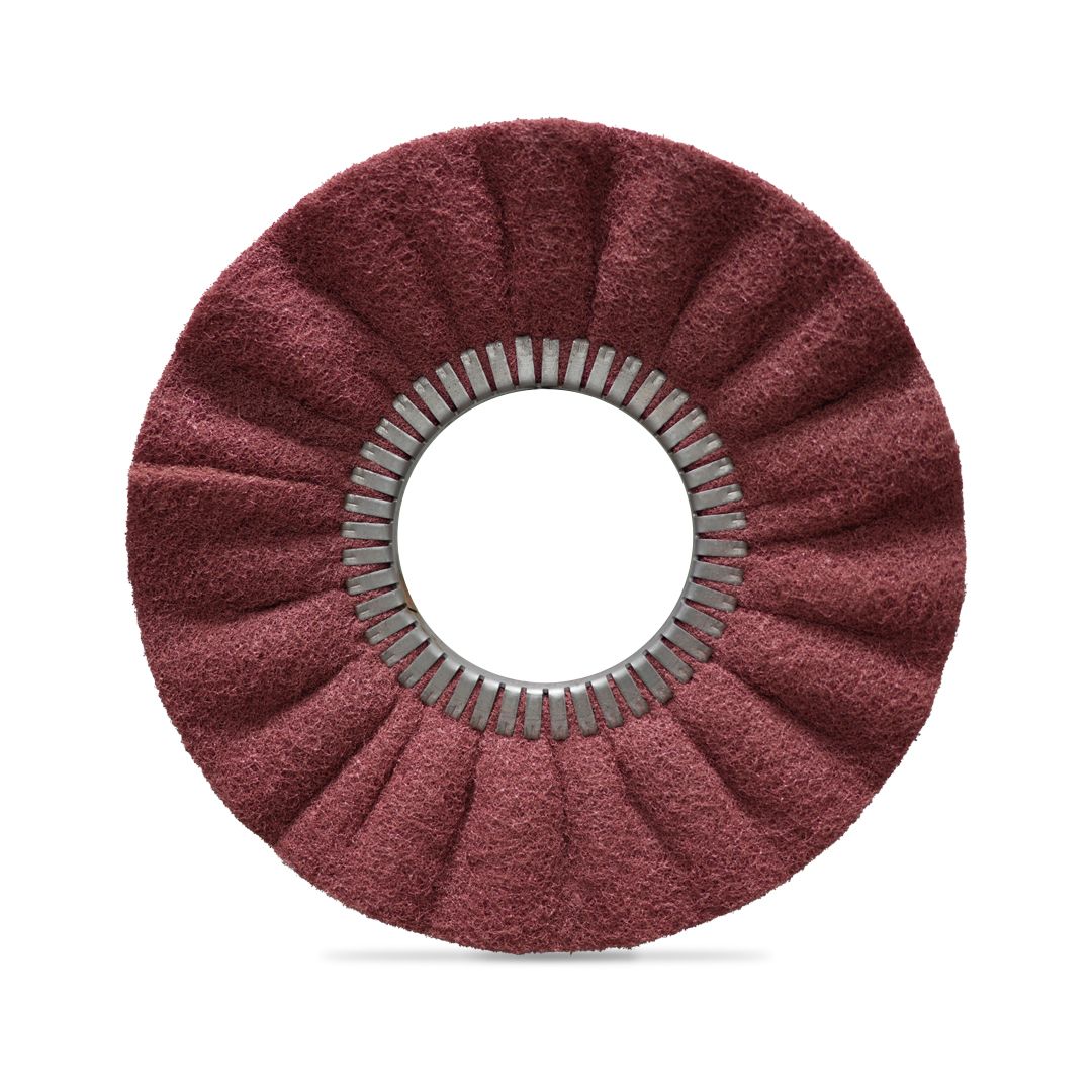 Disco ventilato in panno abrasivo